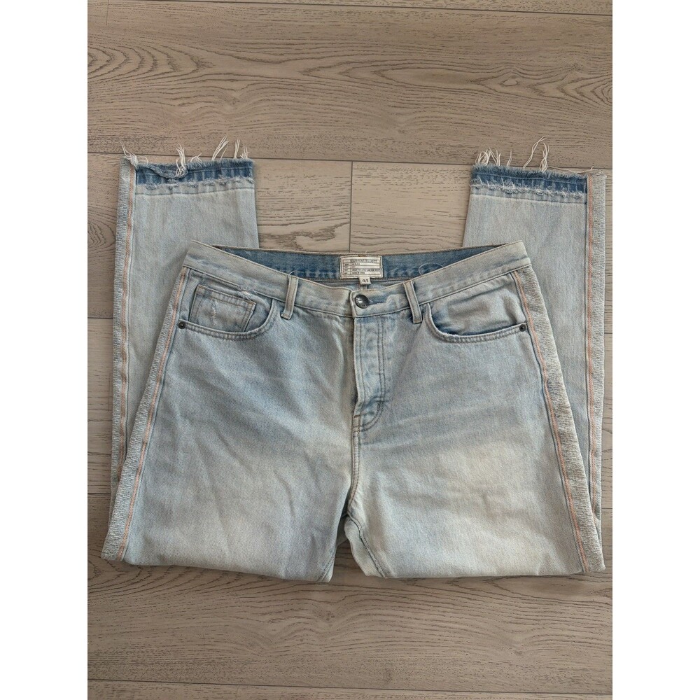 Current/Elliott The Slouchy Skinny Jeans Button Fly mid rise size 31 100% Cotton